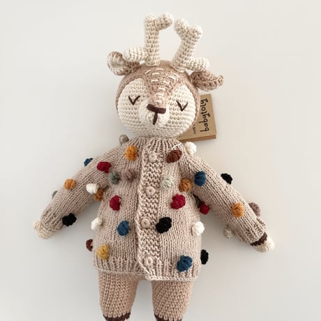 予約【babytoly 】Deer  rainbow popcorn cardigan🦌