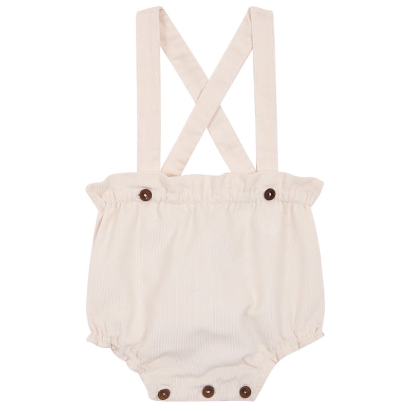 birinit】Ivory corduroy straps bloomer | lana