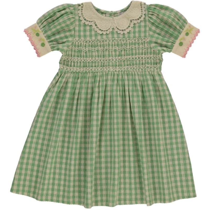【新品未使用】Bebe organic Lena Dress ワンピース4y Bebe Organic】TILIA DRESS | lana