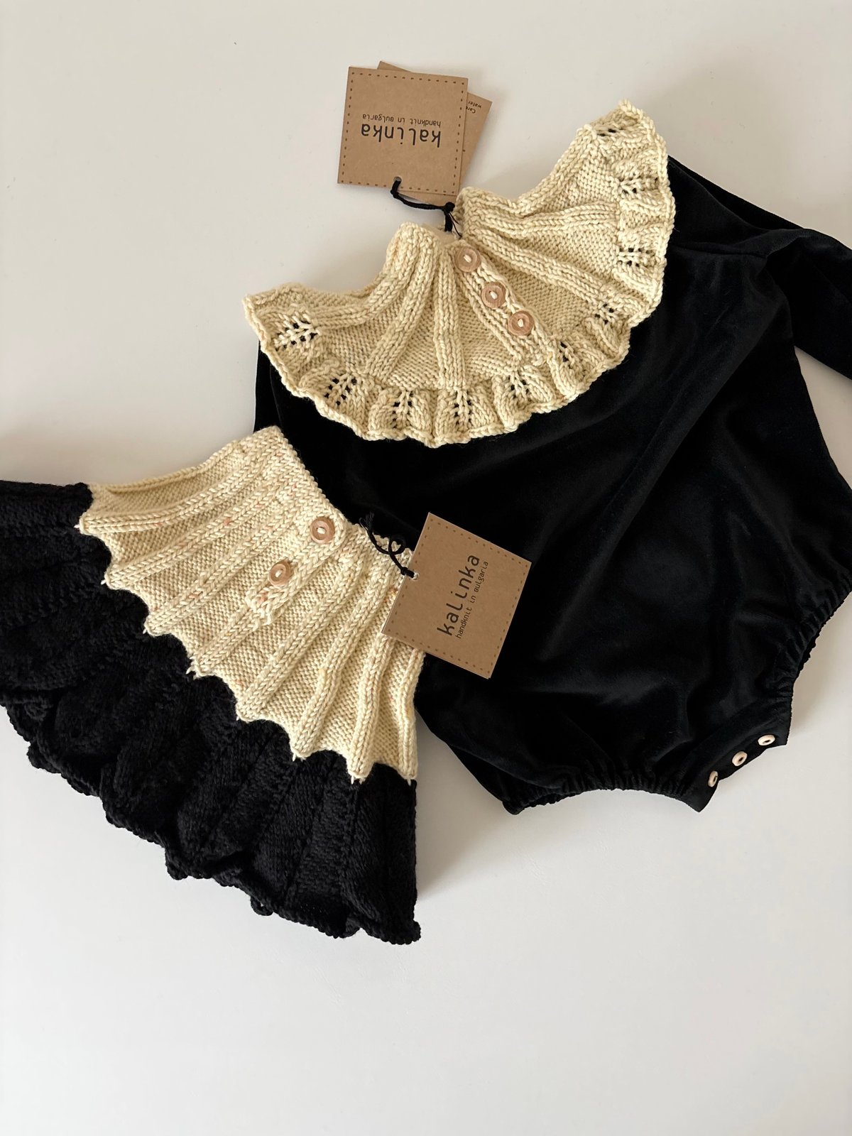 kalinka】Sidra Romper / Black | lana