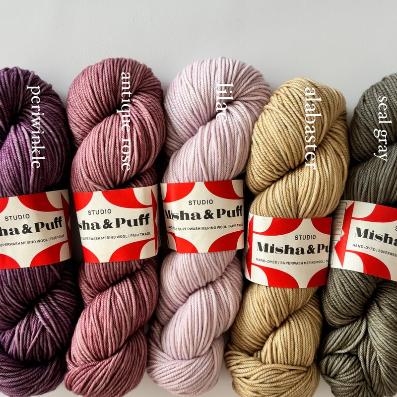 misha and puff ペリウィンクル Studio Misha & Puff 】PERIWINKLE/ Merino Wool |