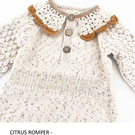 予約【babytoly 】adele romper with collars/confetti