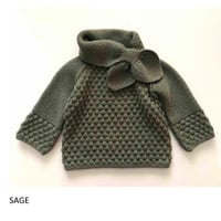予約【babytoly】 sahara  sweater  w/attached scarf