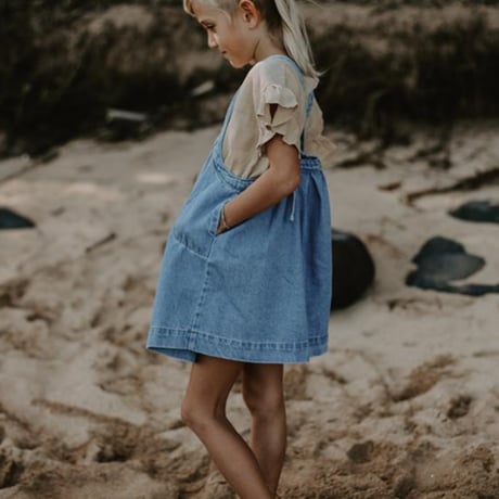 【The Simple Folk】The Oversized Denim Pinafore