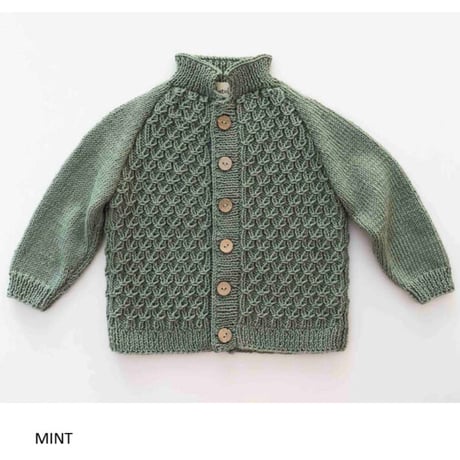 予約【babytoly】 honeycomb cardigan