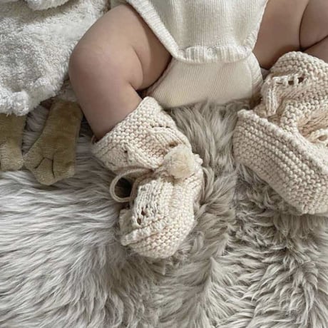 予約【babytoly 】POM POM BOOTIES