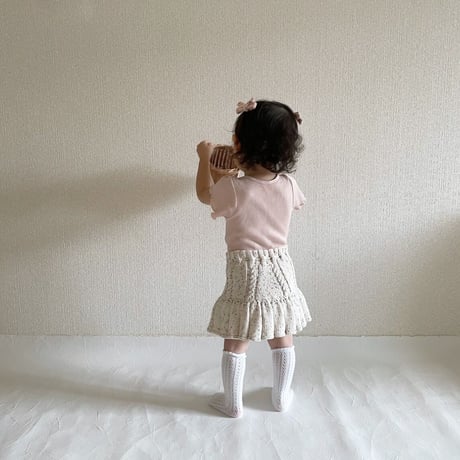 予約【babytoly】ivy skirt   (confetti yarn)