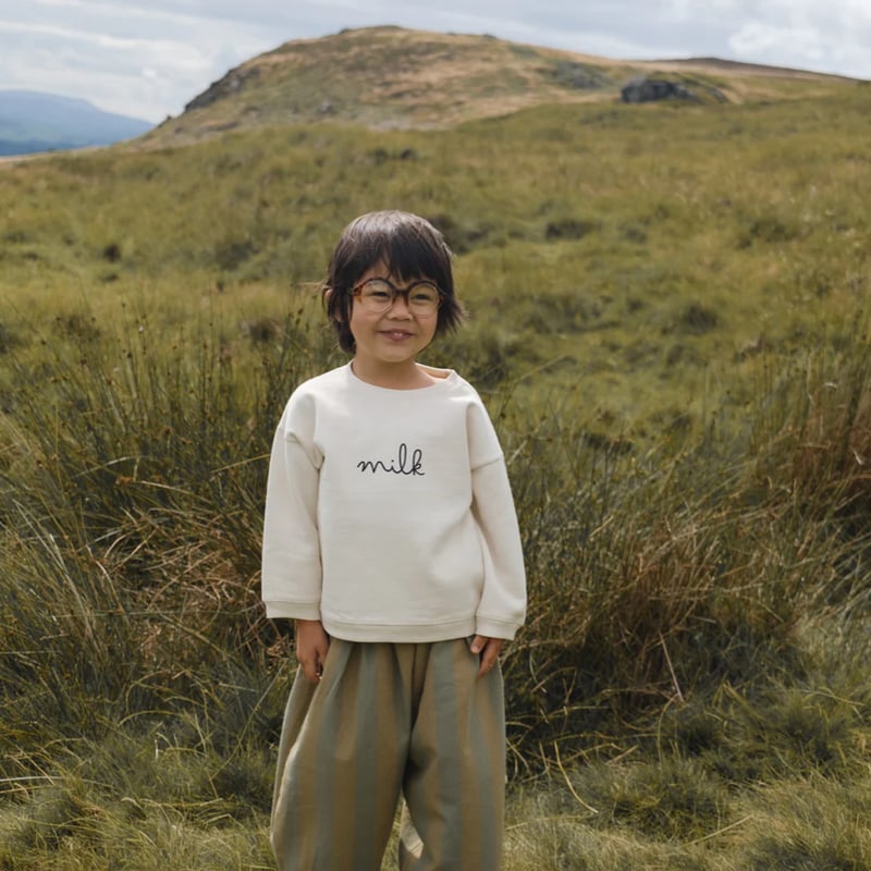 organic zoo】Milk Sweatshirt Undyed | lana