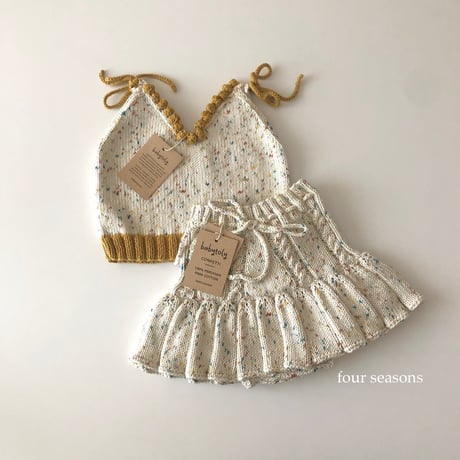 予約【babytoly】eva knit top / confetti