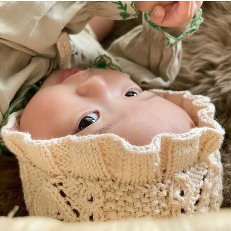予約【babytoly】rococo bonnet