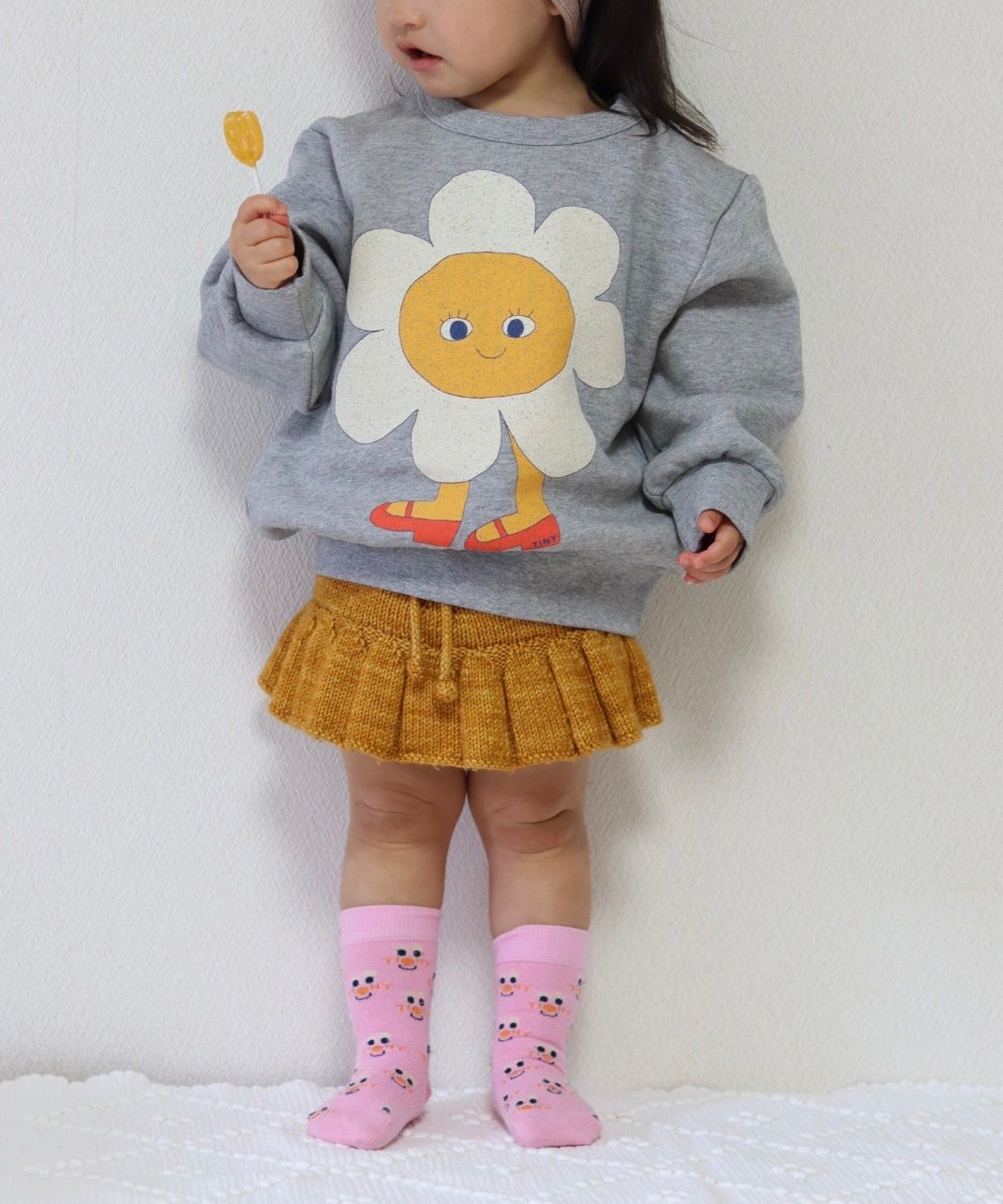 TINYCOTTONS】FLOWER GRAPHIC SWEATSHIRT *medium