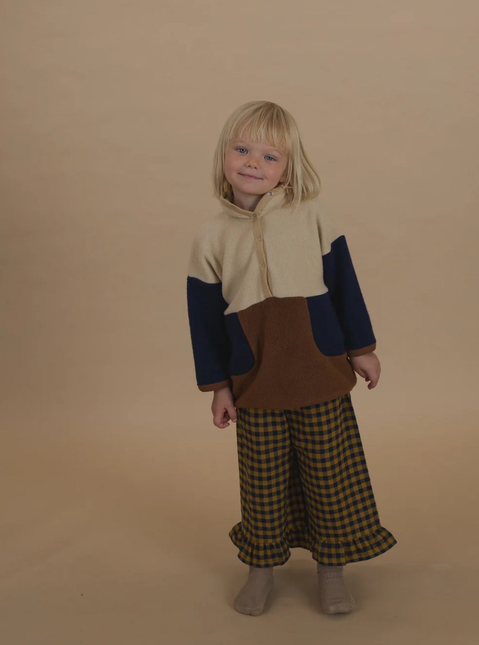 organiczoo Chestnut Gingham Frill フリルパンツ organiczoo Chestnut