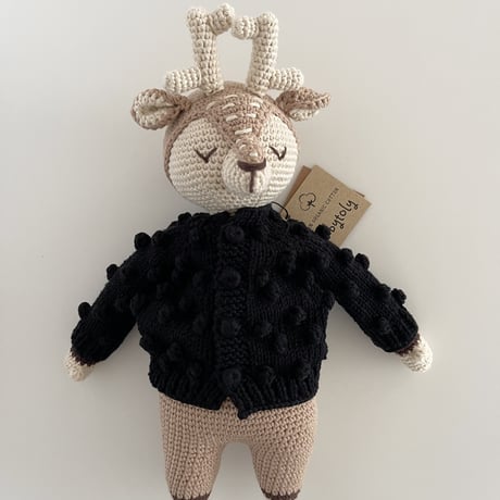 予約【babytoly】Deer Popcorn Cardigan🦌