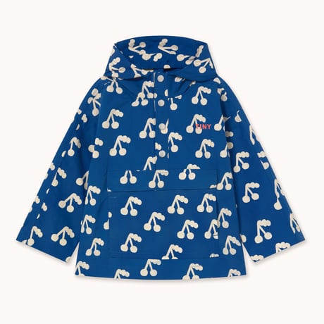 【TINYCOTTONS】CHERRIES WOVEN JACKET *dark blue*