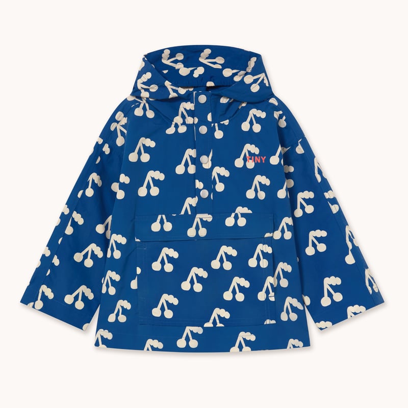 TINYCOTTONS】CHERRIES WOVEN JACKET *dark blue*