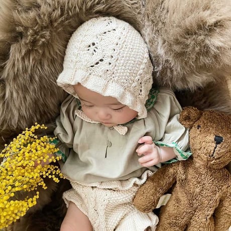 予約【babytoly】rococo bonnet