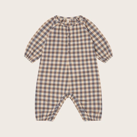 【organic zoo】Shoreline Gingham Onesie