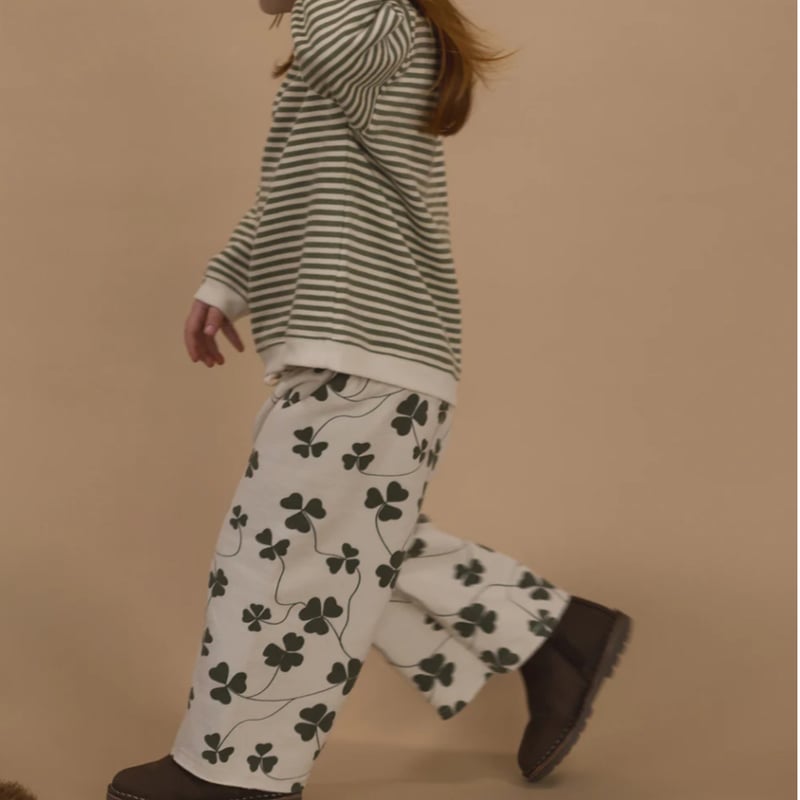 organic zoo】Clover Wide Leg Pants Undyed | lana