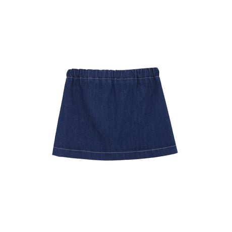 【birinit】Denim embroidered mini skirt girl
