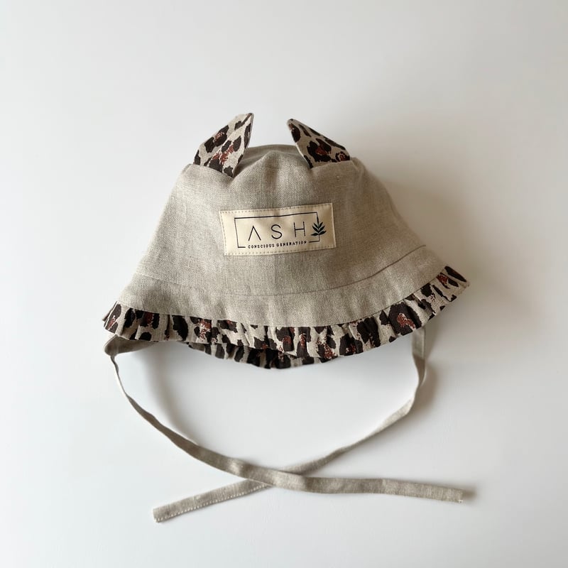 ASH GENERATION】neutral bear hat（mixed / leopar...