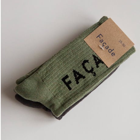 【Façade】Façade Ribbed cotton tube socks (2 pairs)