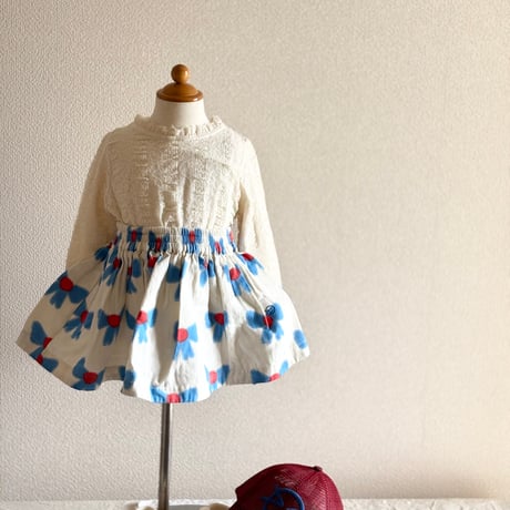 【Wynken】BOW SKIRT / BOW PRINT