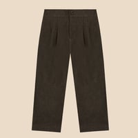 【birinit】Kaki denim pleated trousers / Pantalon pinzas denim Kaki