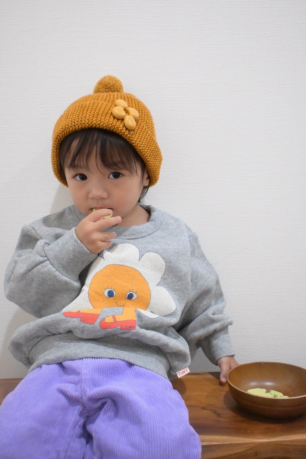 TINYCOTTONS】FLOWER GRAPHIC SWEATSHIRT *medium