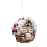 予約【Shirley Bredal】Gingerbread House Ornament With Mushroom