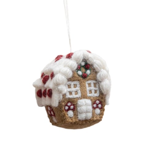 予約【Shirley Bredal】Gingerbread House Ornament With Mushroom