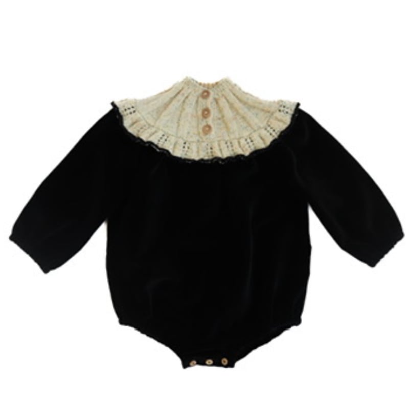 kalinka】Sidra Romper / Black | lana