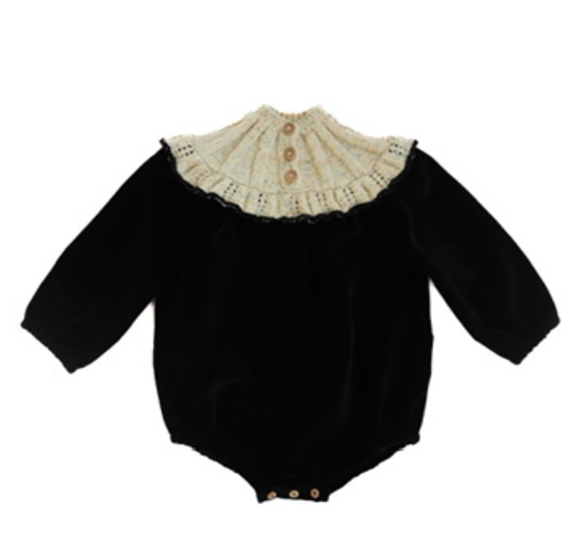 kalinka】Sidra Romper / Black | lana