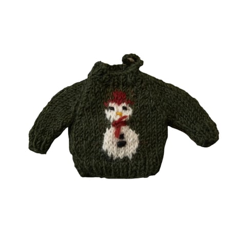 予約【Shirley Bredal】Sweater ornament Snowman