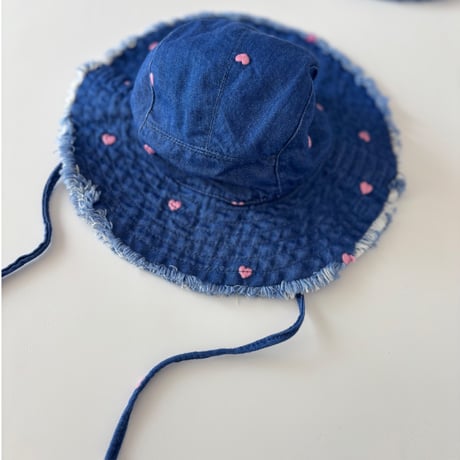 【the new society】Lys Hat Hearts Light Denim