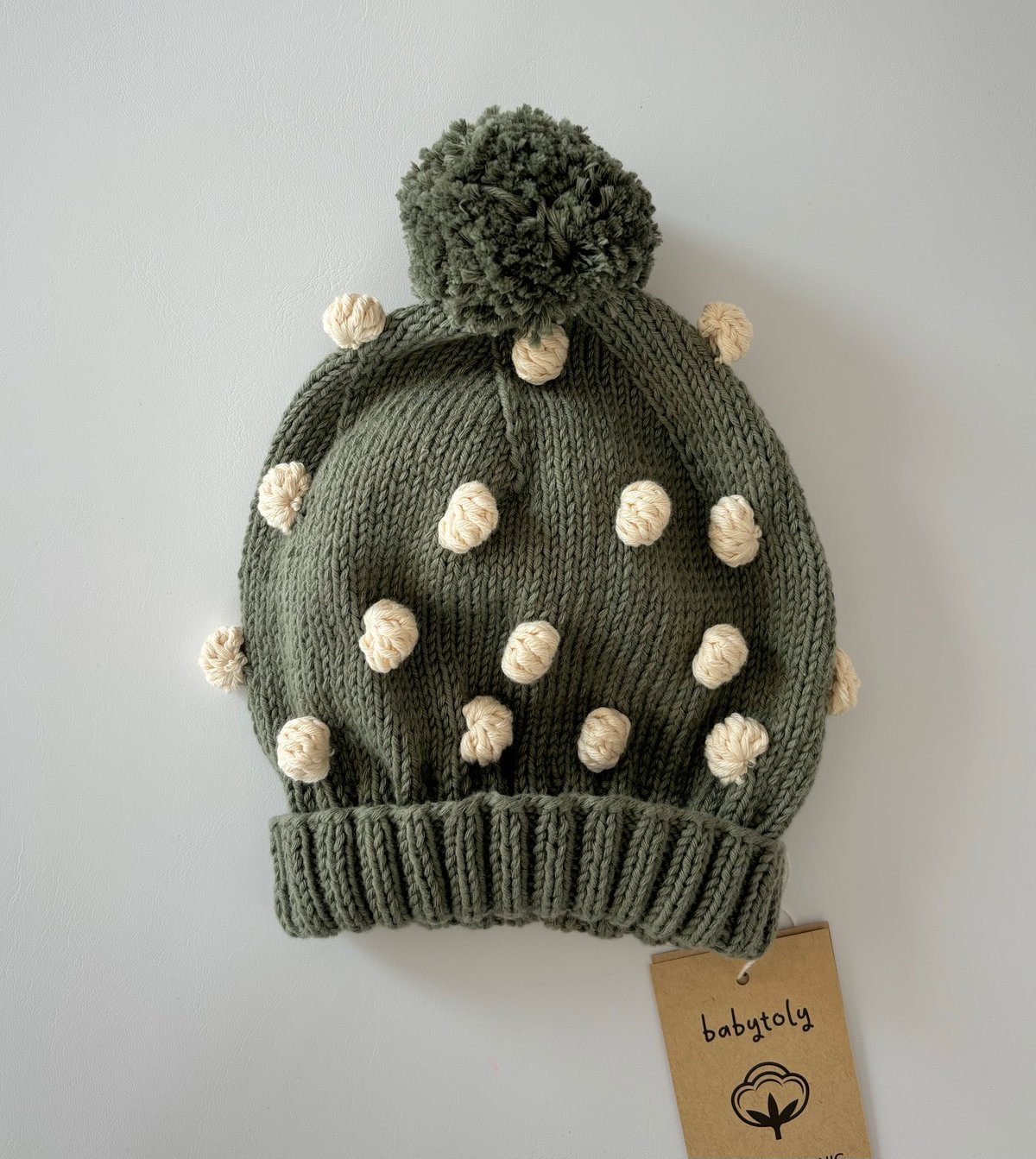 Misha & Puff ポンポン付きニット帽 2-4y Misha & Puff ポンポン付き