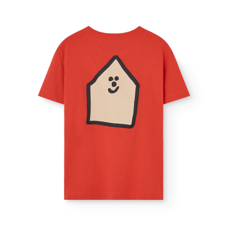 【The Animals Observatory】ROOSTER KID T-SHIRT Red