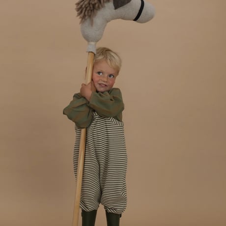 【organic zoo】Fern Stripes Dungarees