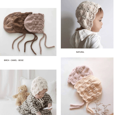 予約【babytoly 】 pine bonnet