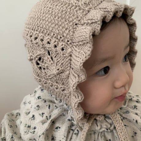 予約【babytoly】rococo bonnet