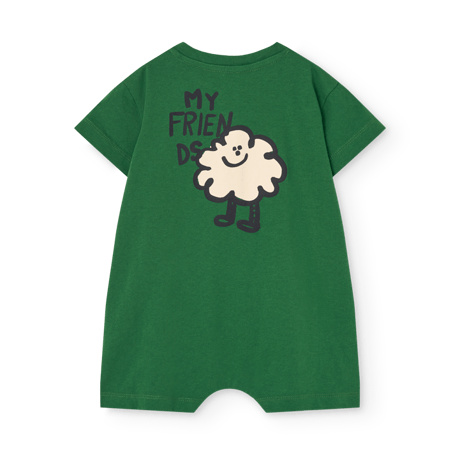 【The Animals Observatory】GOOSE BABY JUMPSUIT Dark Garden