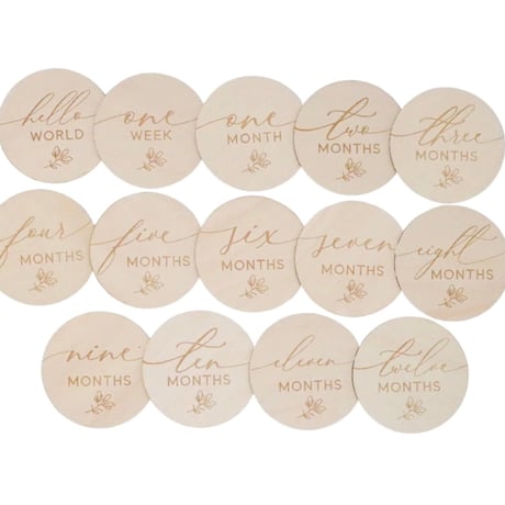 【 Lion + Lamb the Label 】WOODEN MILESTONE SET - FERN