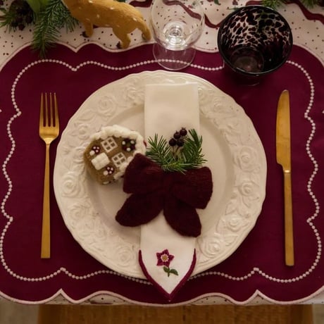 予約【Shirley Bredal】Little Bow ornament - Grape