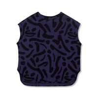 【Wynken】AIRY TABBARD / NIGHT NAVY DASHES