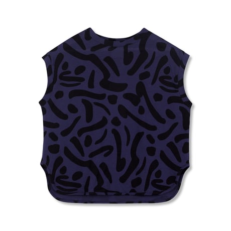 【Wynken】AIRY TABBARD / NIGHT NAVY DASHES