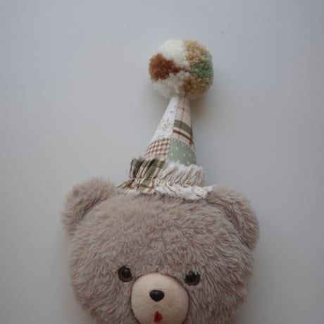 【kruhitkalove】Patchwork Flowers Cotton Party Hat / Green