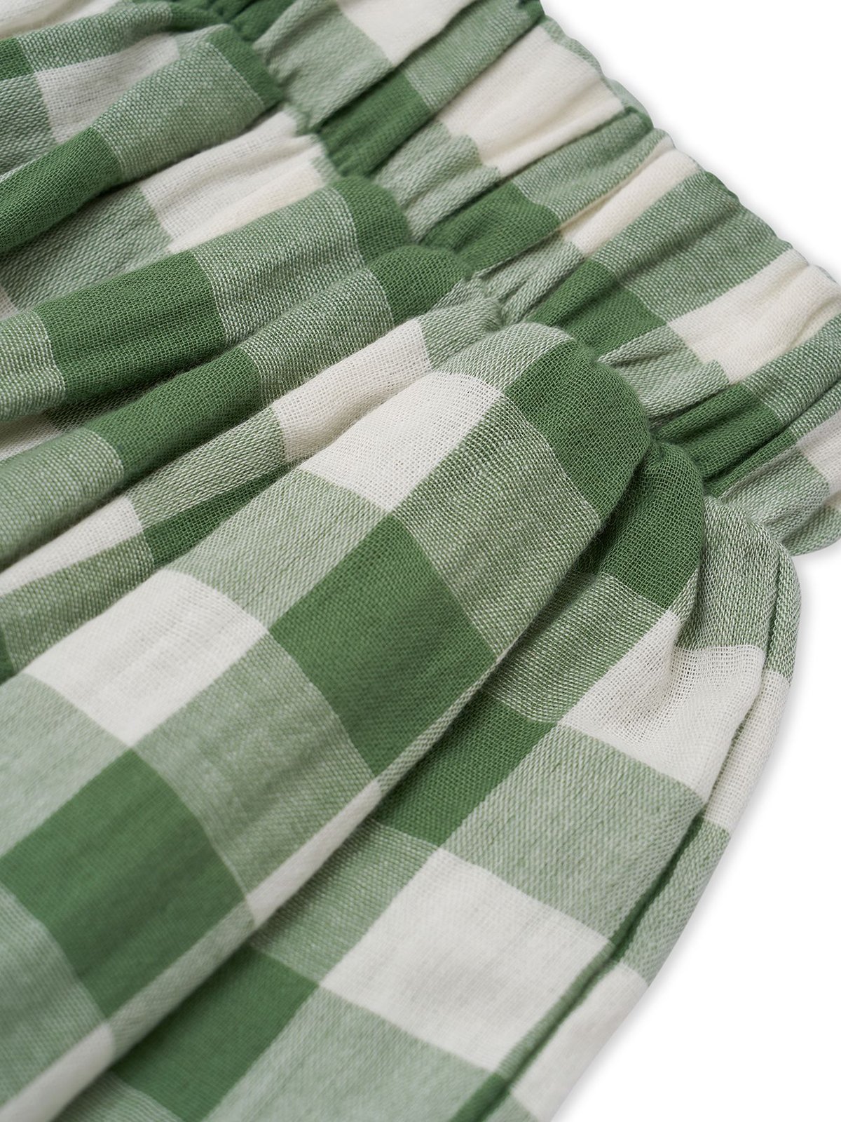 organic zoo】Dill Gingham Resort Pants | lana
