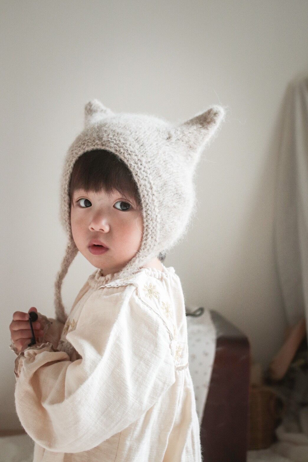 美品　バンボリーナ　bambolina ボンネット　クラシック　ホワイト 美品 バンボリーナ bambolina ボンネット クラシック ホワイト