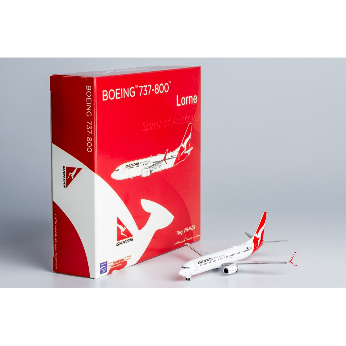 お取り寄せ商品】1/400 737-800/w カンタス航空 VH-VZU | ひこ