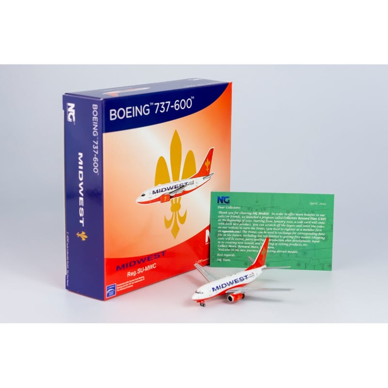 お取り寄せ商品】1/400 737-600 ミットウェスト・エアラインズ [Fl