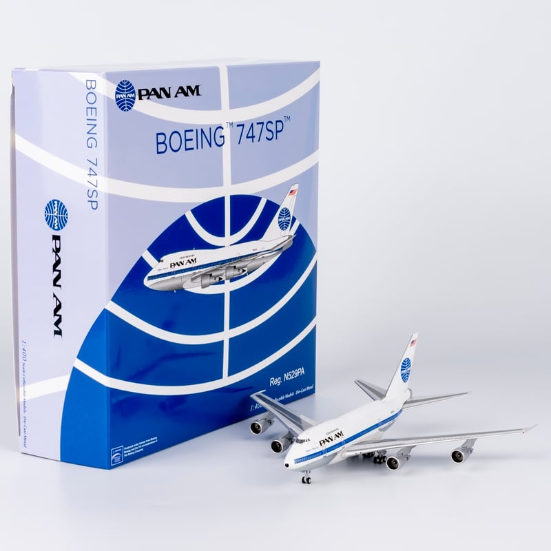 PAN AM ヴィンテージ 747SP 飛行機模型 社内展示用 全長55センチ！ お取り寄せ商品】1/400 747SP パンアメリカン航空「Clipper America